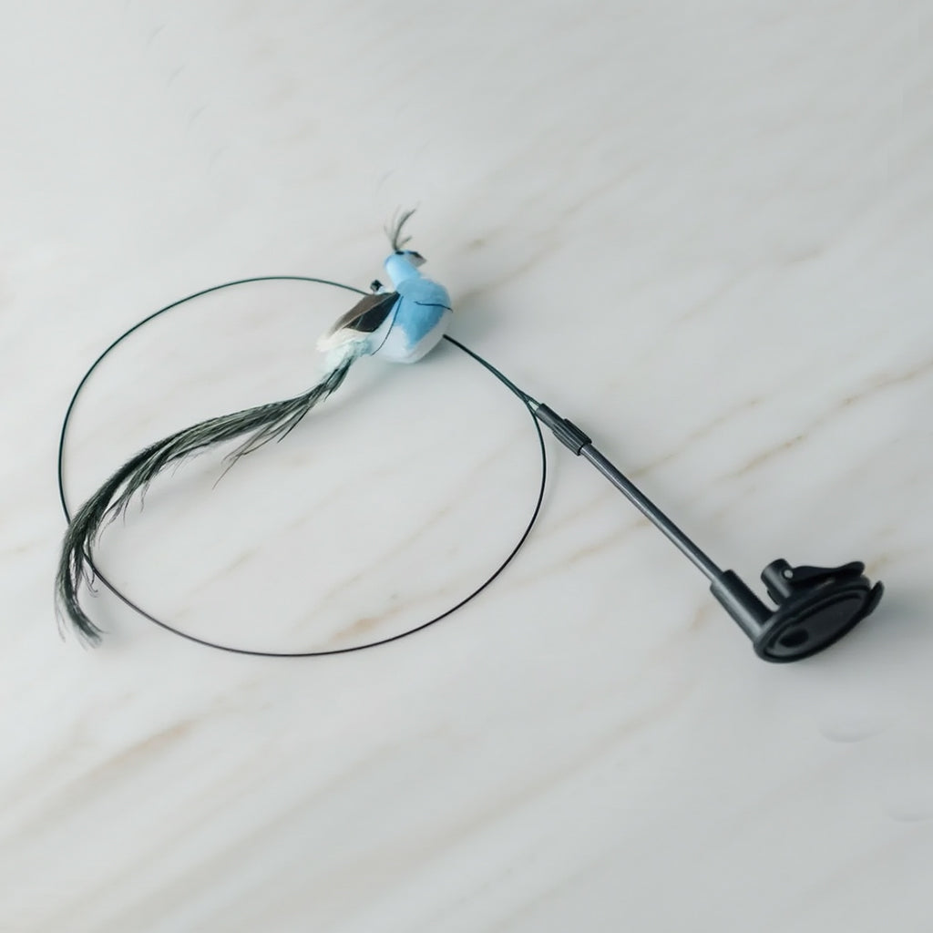 Interactive Cat Toy Bird Teaser with Suction Cup