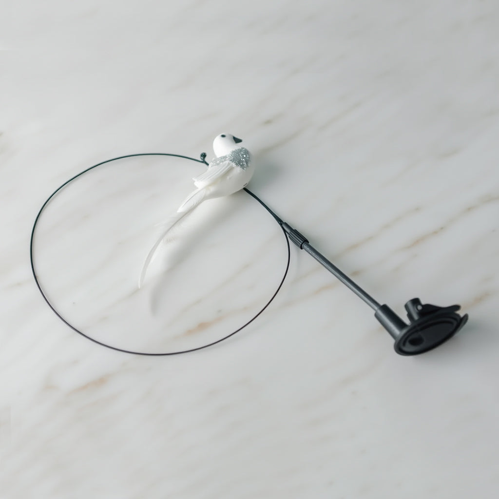 Interactive Cat Toy Bird Teaser with Suction Cup