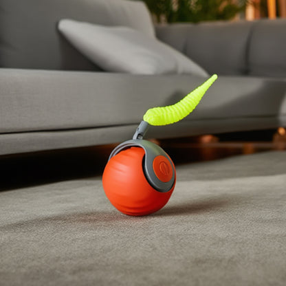 Smart cat toy ball with dual speed and USB charging