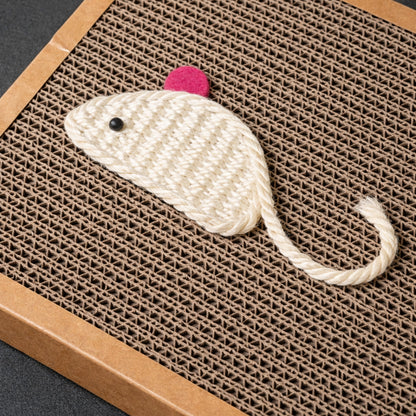 Durable cat scratch mat for indoor cats