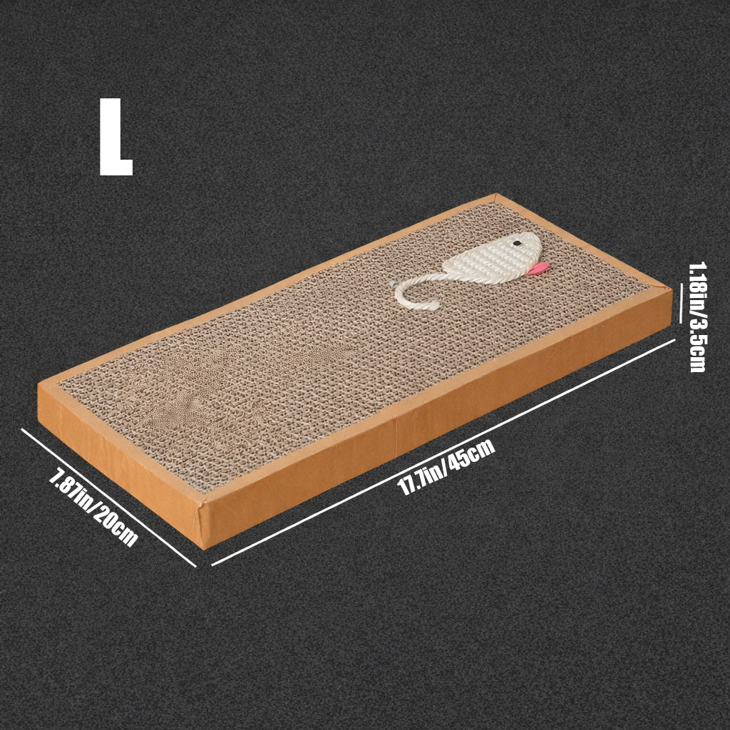 Corrugated cat scratching board for daily use