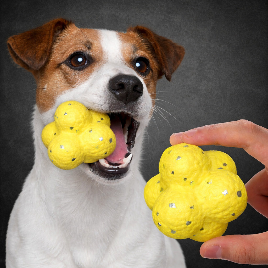 Dog bouncing ball toy for active play