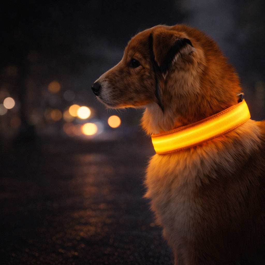 LED Dog Collar for Safe Night Walks